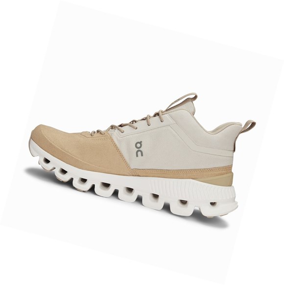 Beige / Brown On Cloud Hi Women's Sneakers | 2539WHPMF