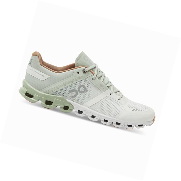 Beige / White On Cloudflow Women's Road Running Shoes | 6521JIGMQ