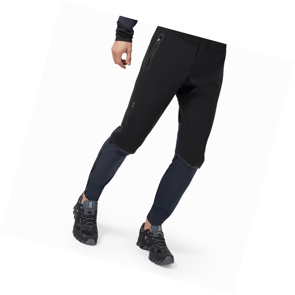 Black / Navy On Waterproof Men's Pants | 3762GBOKX