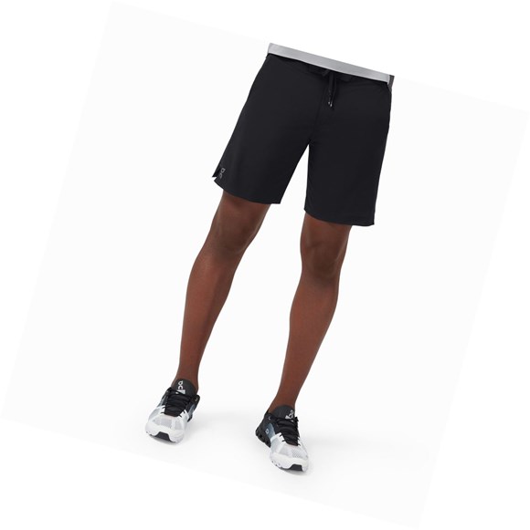 Black On Hybrid Men's Running Shorts | 4053KBOGW