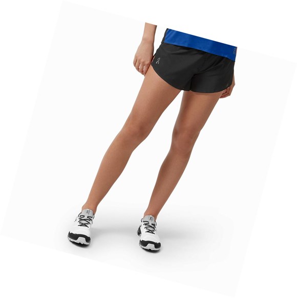 Black On Race Women's Running Shorts | 7086IPDWG