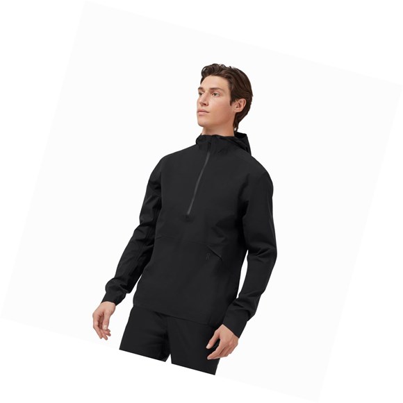 Black On Waterproof Anorak Men's Jackets | 7569KCXSI