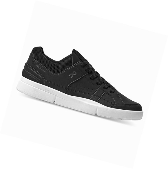 Black / White On THE ROGER Clubhouse Women's Tennis Shoes | 5271GWXHK