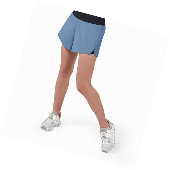 Blue / Black On Running Women's Running Shorts | 4271EWHSQ