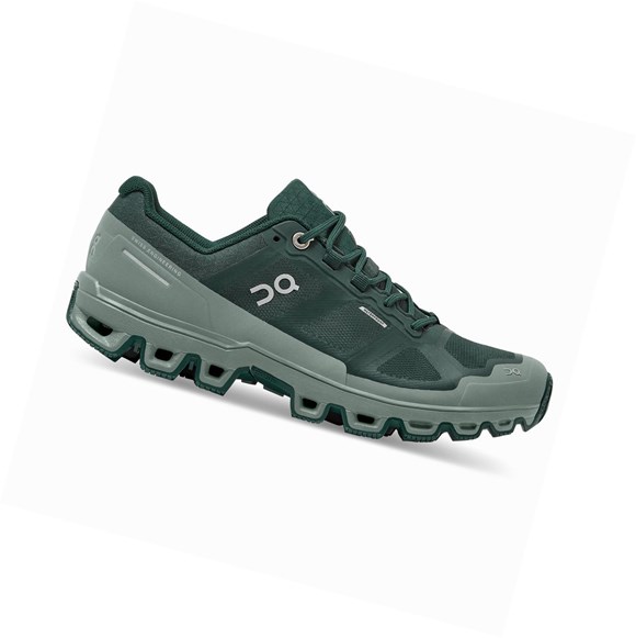 Green On Cloudventure Waterproof Women's Trail Running Shoes | 4352IQJUN
