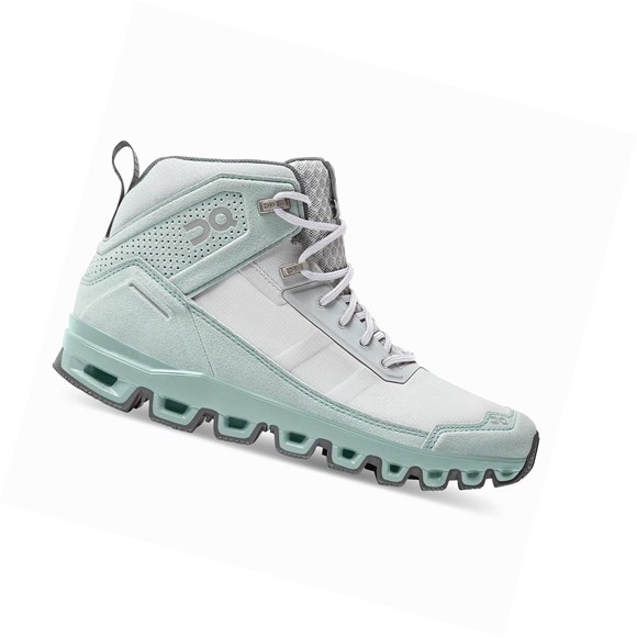 Green / White On Cloudridge Women's Hiking Shoes | 2678BIMTQ