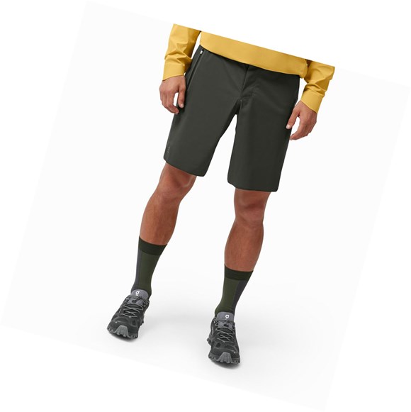 Grey On Waterproof Men's Running Shorts | 8630XFJTS