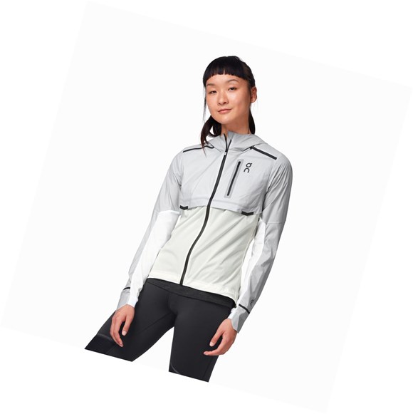 Grey / White On Weather Women's Jackets | 2318NWPTR