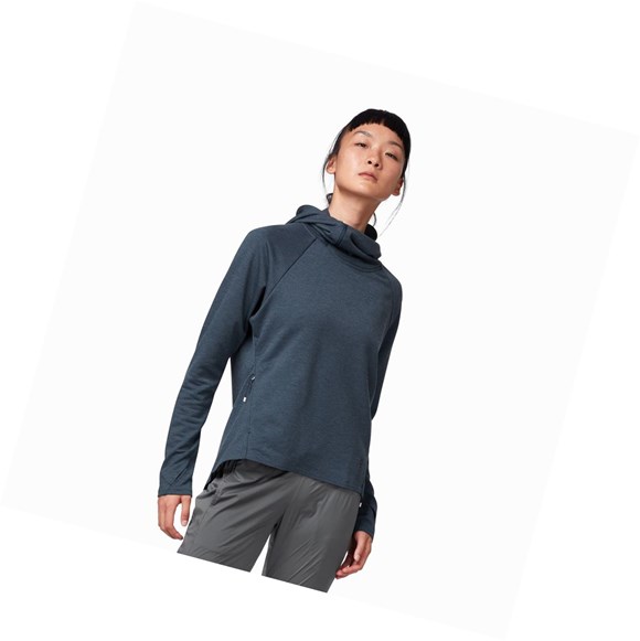 Navy On Athletic & Running Women's Hoodie | 7920WCBLT
