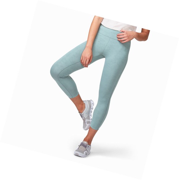 Olive On Tights 7/8 Women's Running Leggings | 9082CNZSK