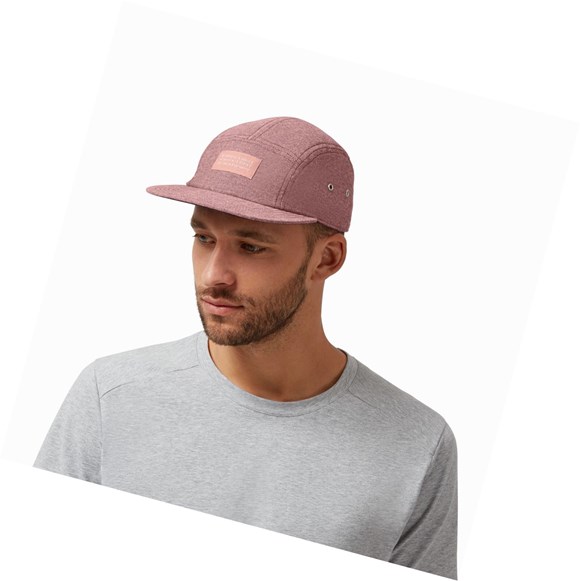 Purple On 5 Panel Men's Hats | 2471OAPDX