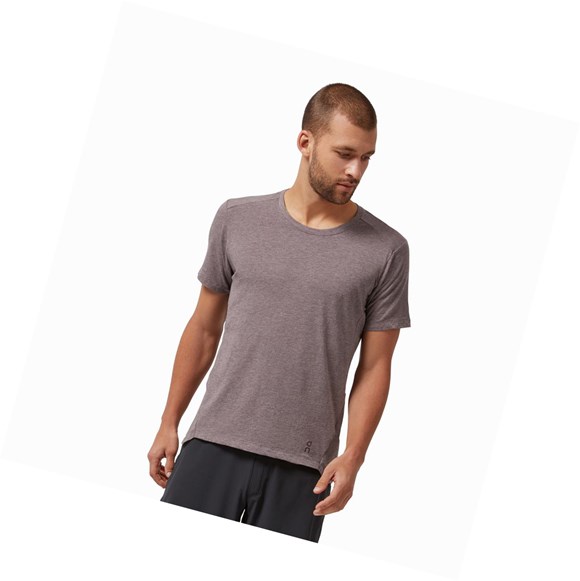 Purple On Active-T Men's T Shirts | 9734TYIDA