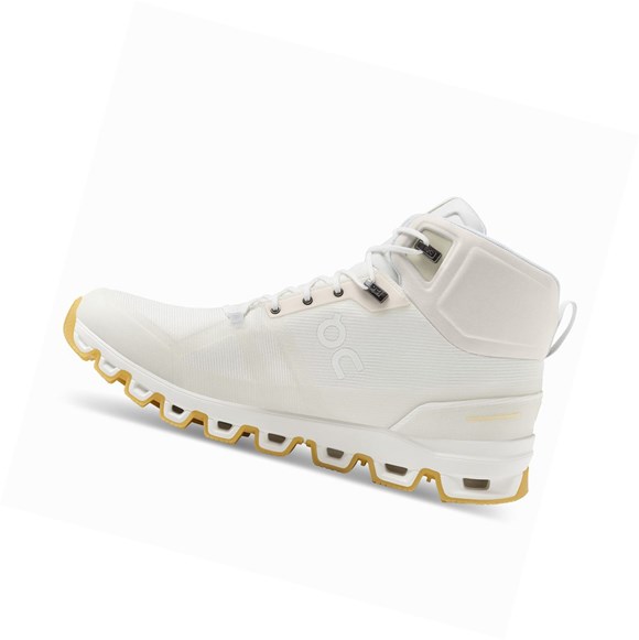 White On Cloudrock Edge Raw Men's Hiking Shoes | 6270PLZYR